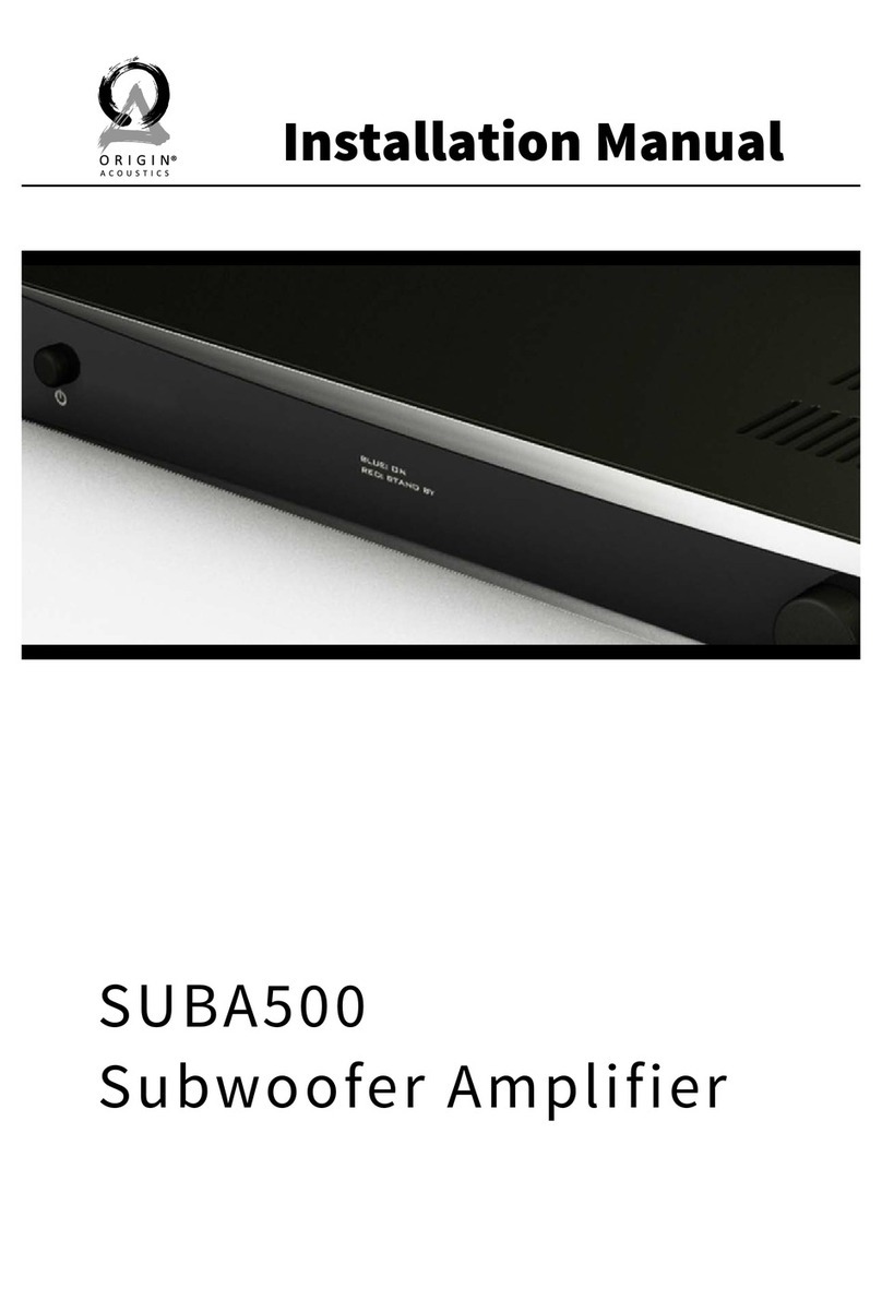 Origin Acoustics SUBA500 User manual