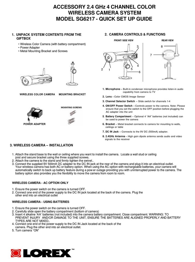 Lorex SG6217 User manual