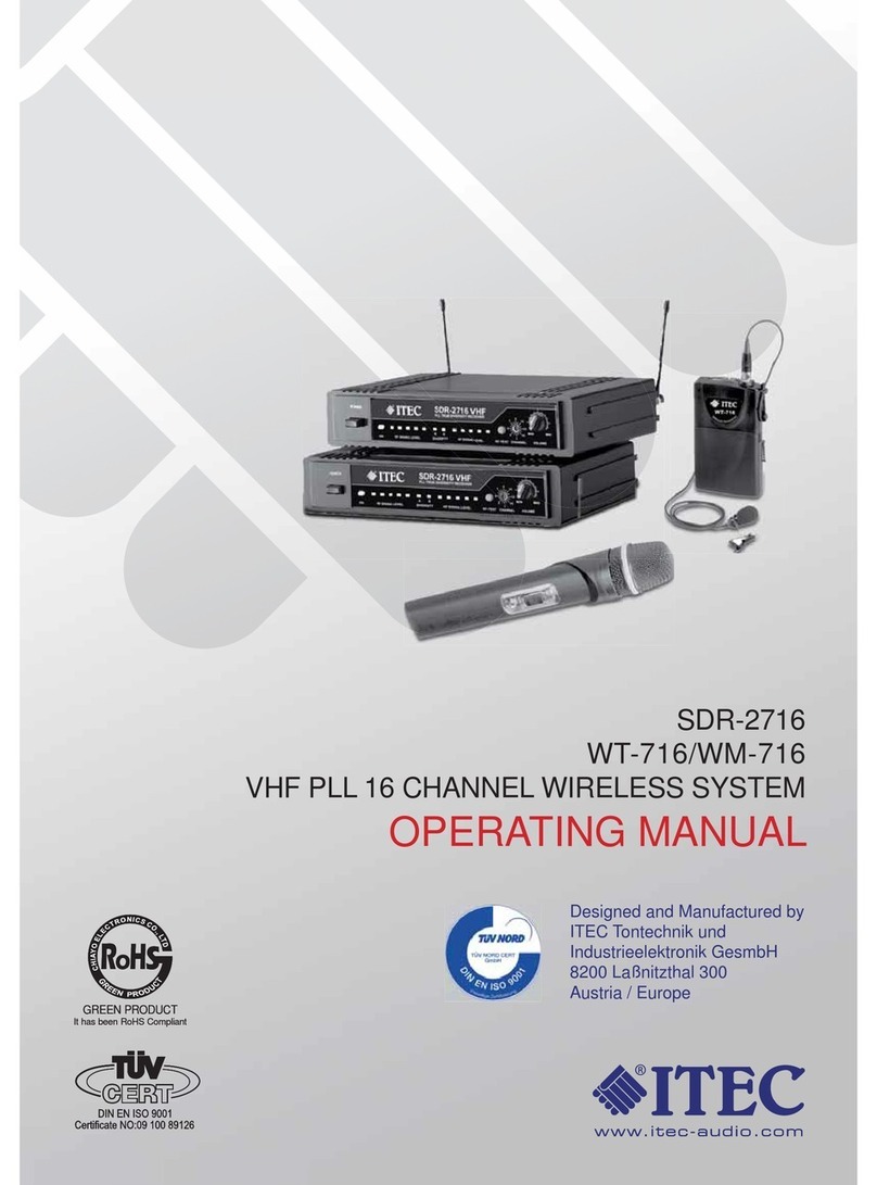 Itec SDR-2716 operating manual