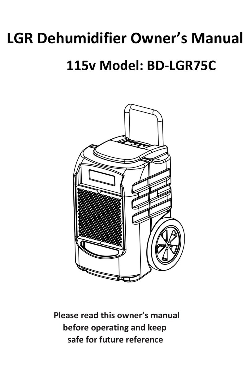 Bluedri BD-LGR75C owner's manual