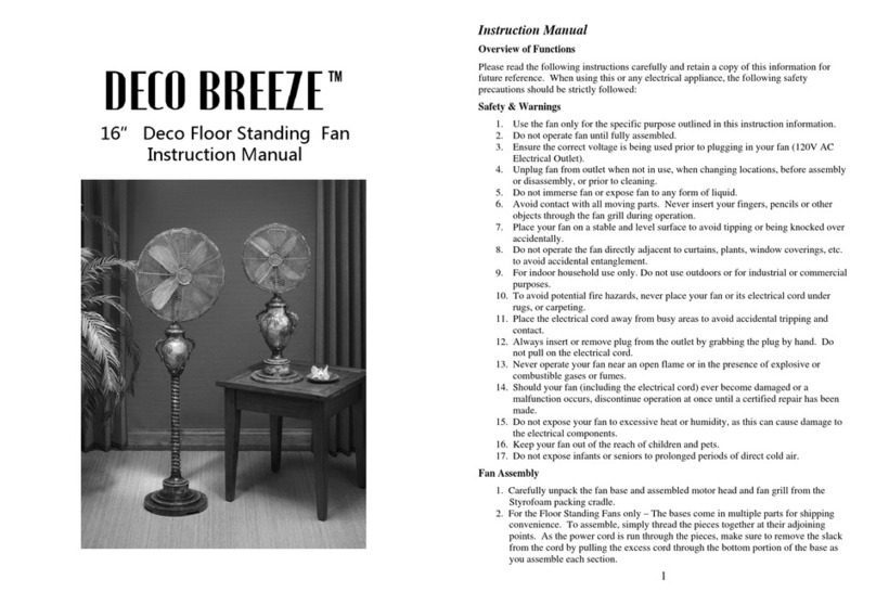 lobal Product Resources DECO BREEZE instruction manual