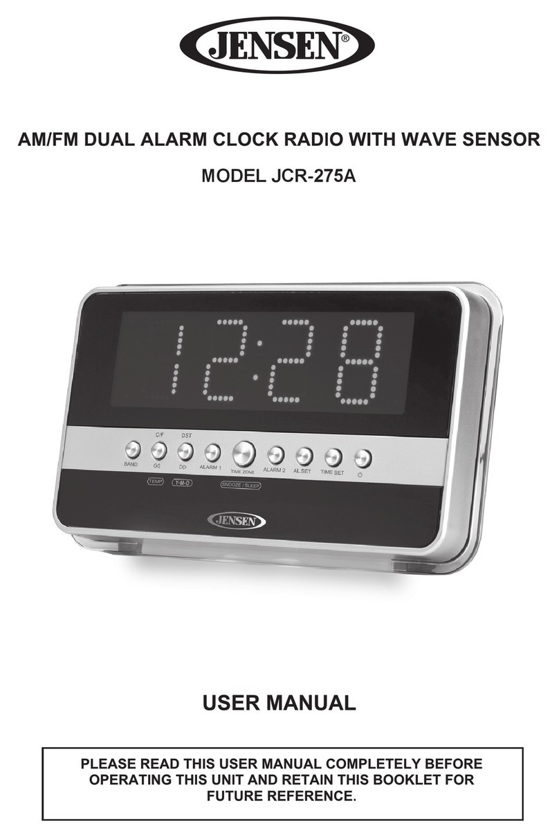 Jensen JCR-275A User manual