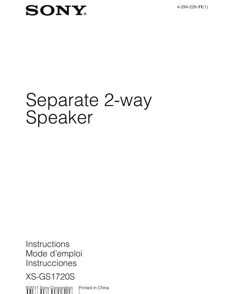 Sony XS-GS1720S User manual
