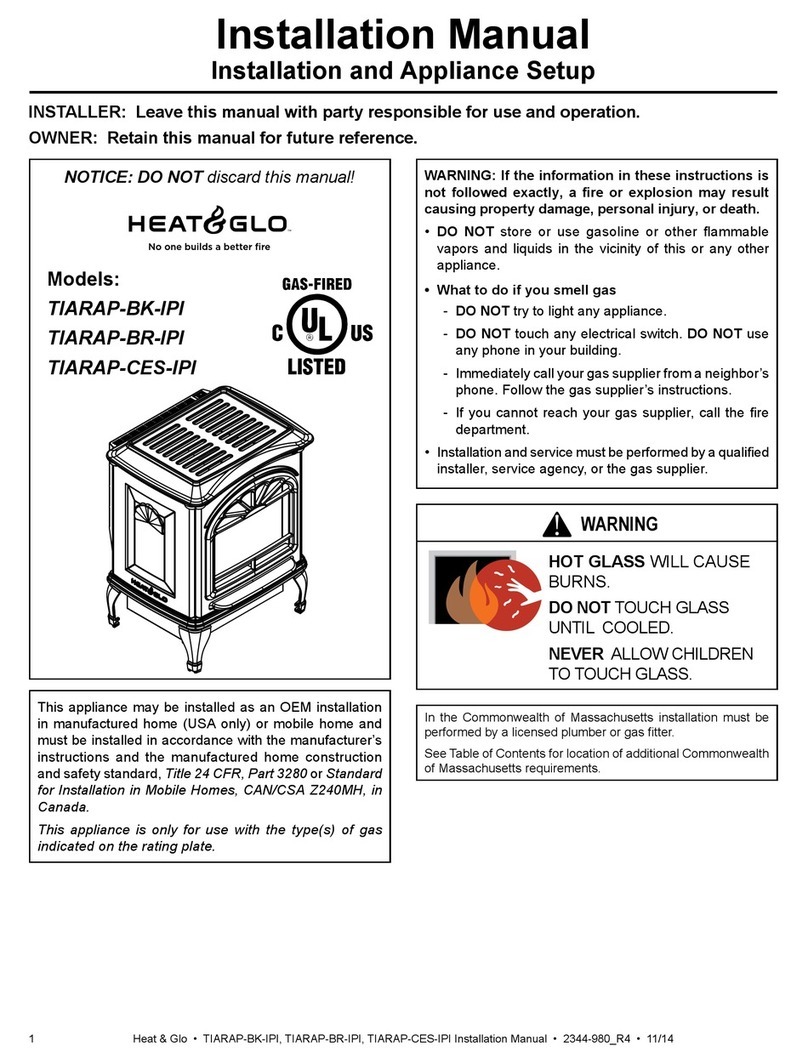 Heat & Glo TIARAP-BK-IPI installation manual
