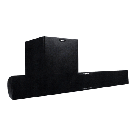 Klipsch HD THEATER SB 3 User manual Klipsch HD THEATER SB 3 User manual