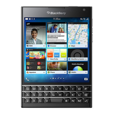 Blackbe;rry Passport User manual