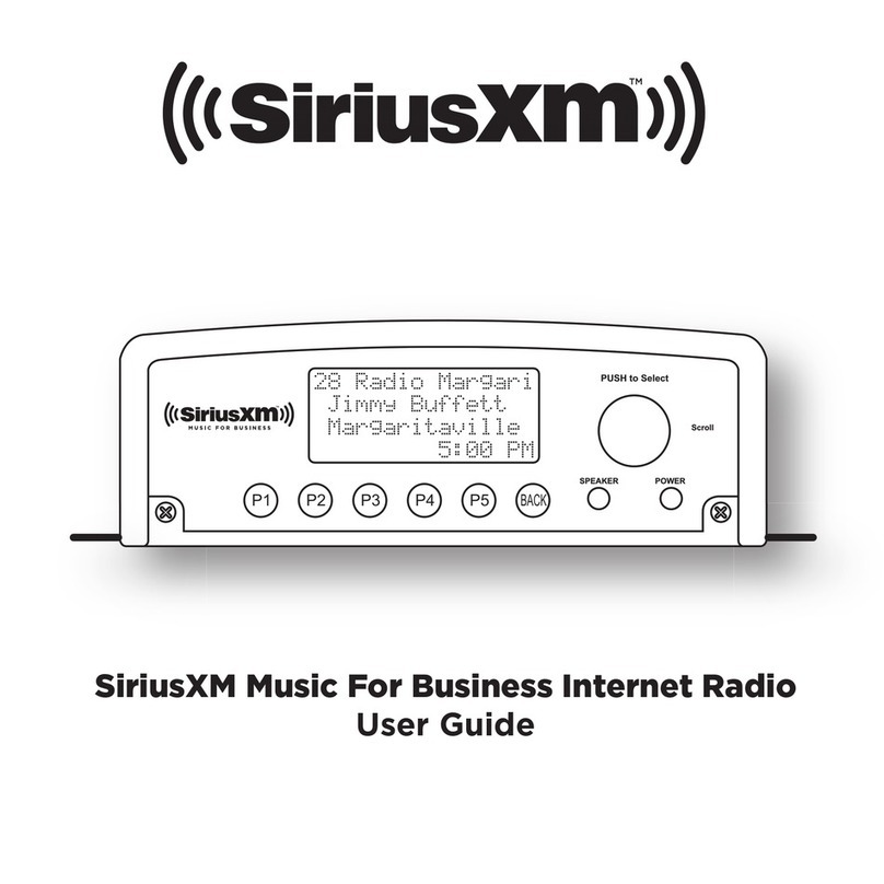 AMTC SiriusXM User manual