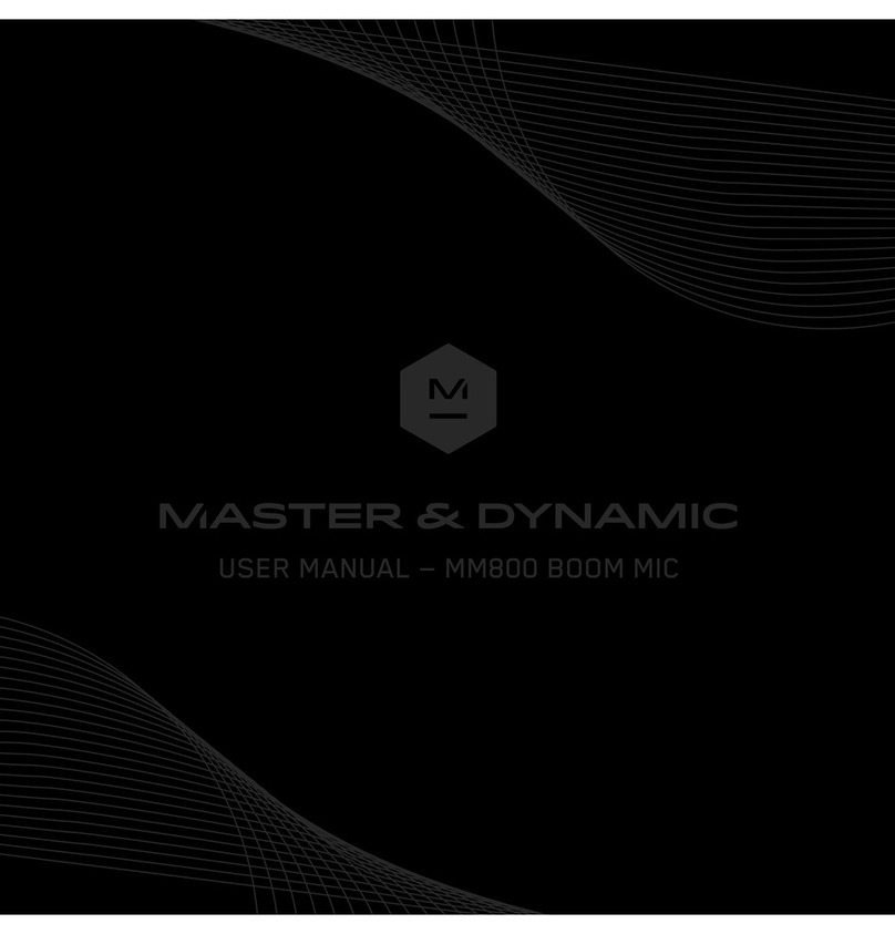 Master&Dynamic MM800 BOOM MIC user manual Master&Dynamic MM800 BOOM MIC user manual