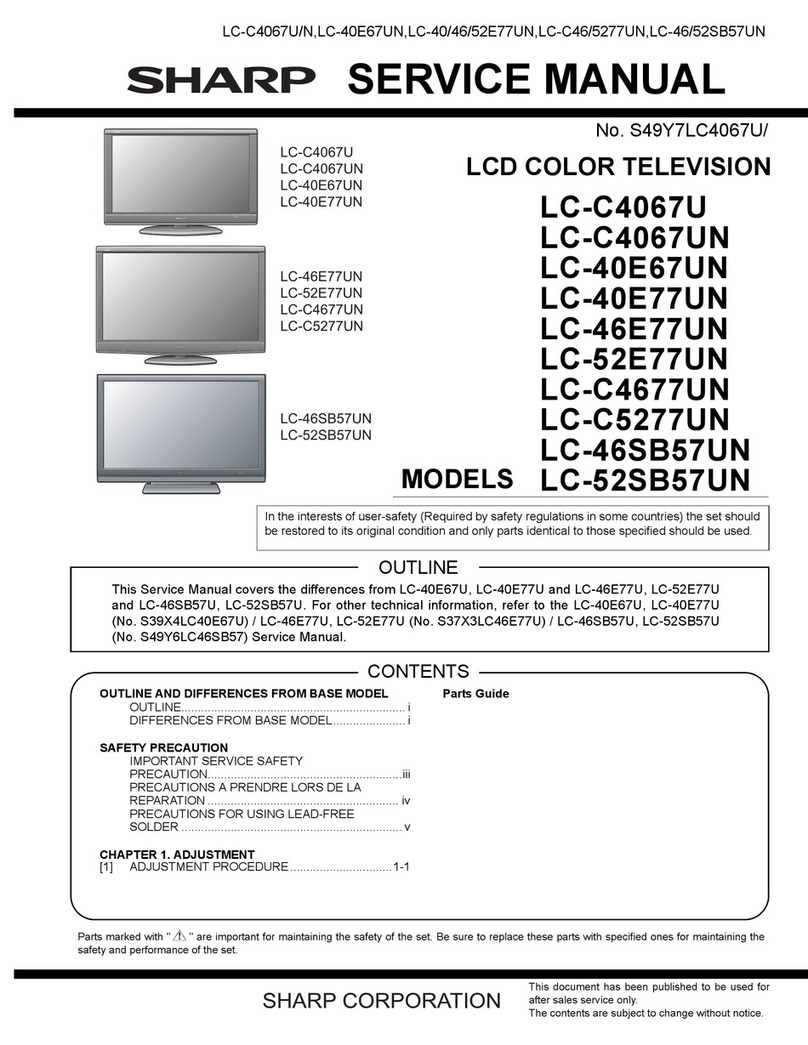 Sharp Aquos LC-C4067U User manual