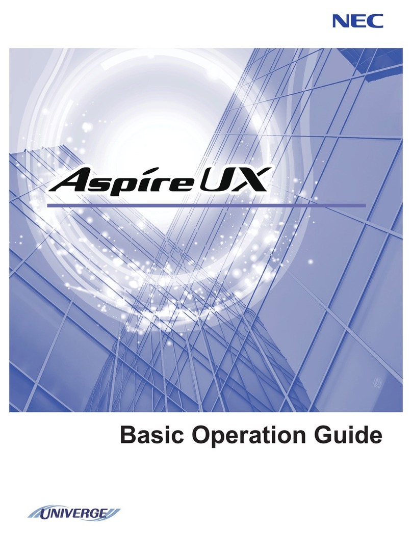 NEC UNIVERGE Aspire UX Assembly instructions
