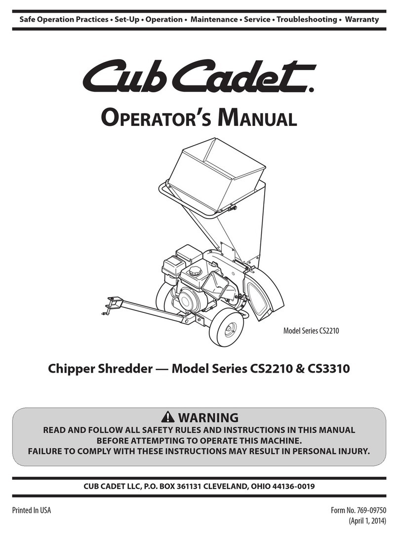 Cub Cadet CS 2210 Series Operator's manual