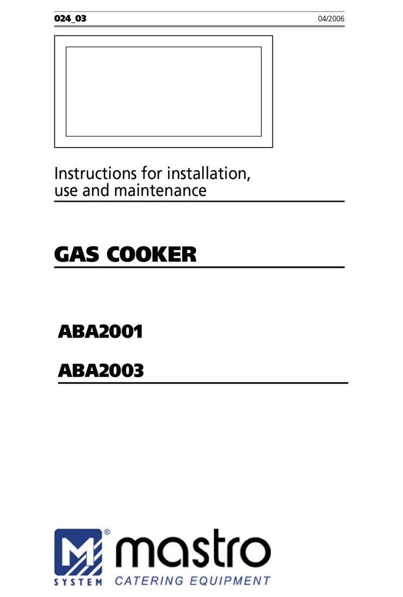 mastro ABA2001 Instructions for installation, use and maintenance