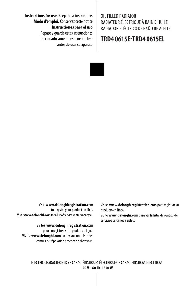 DèLonghi TRD4 0615E User manual