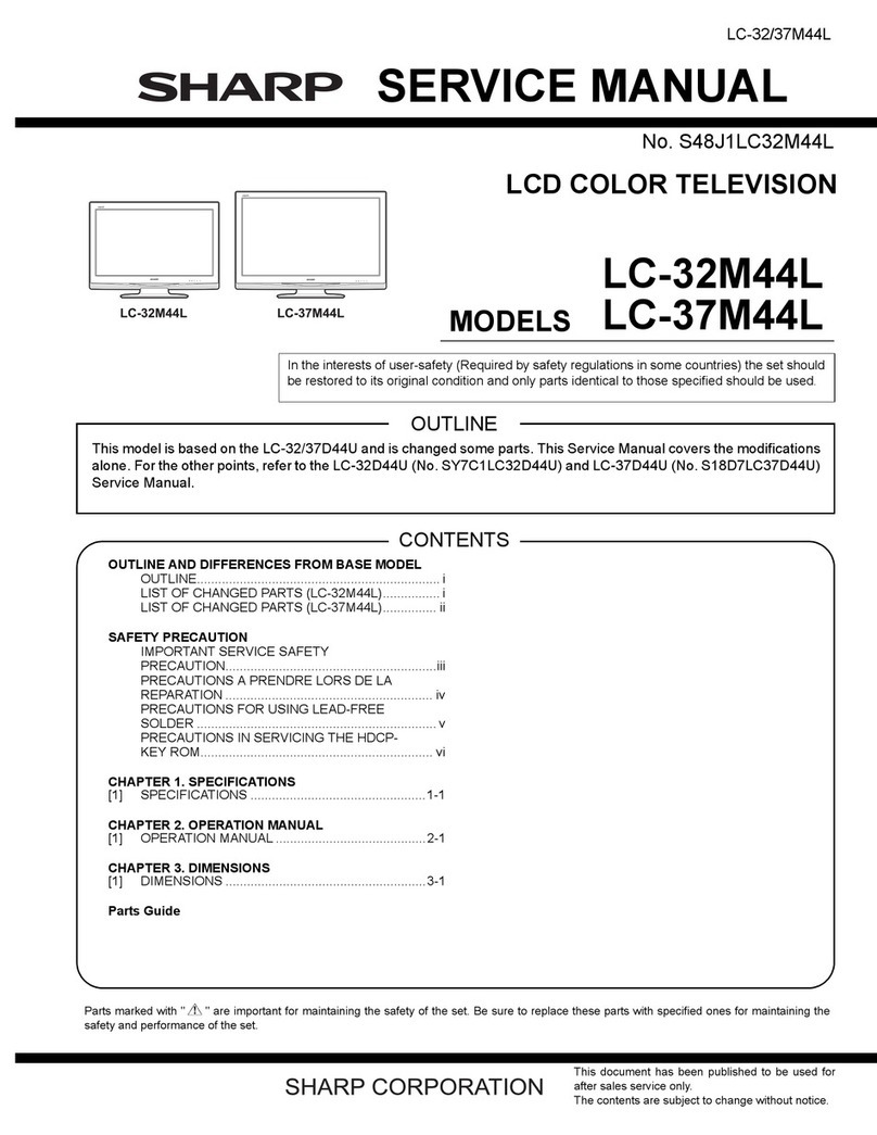 Sharp Aquos LC-32M44L User manual