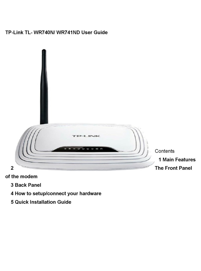 TP-Link TL- WR740N User manual