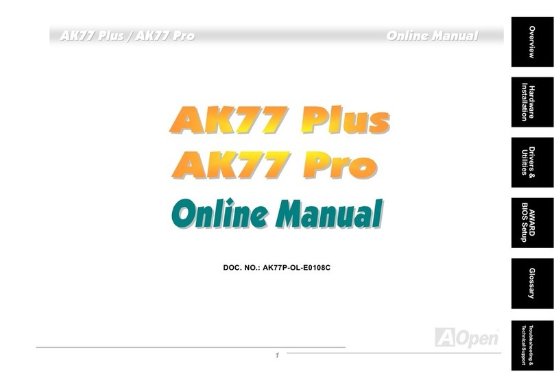 AOpen AK77 PLUS Setup guide