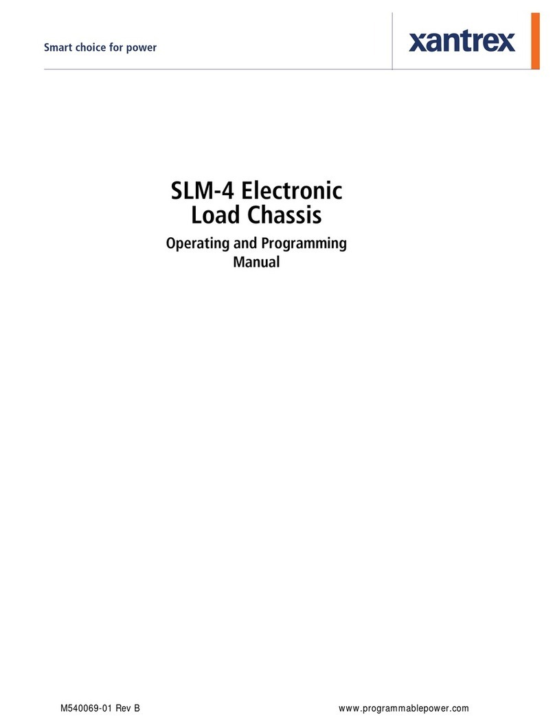 Xantrex SLM-4 Operating and programming manual