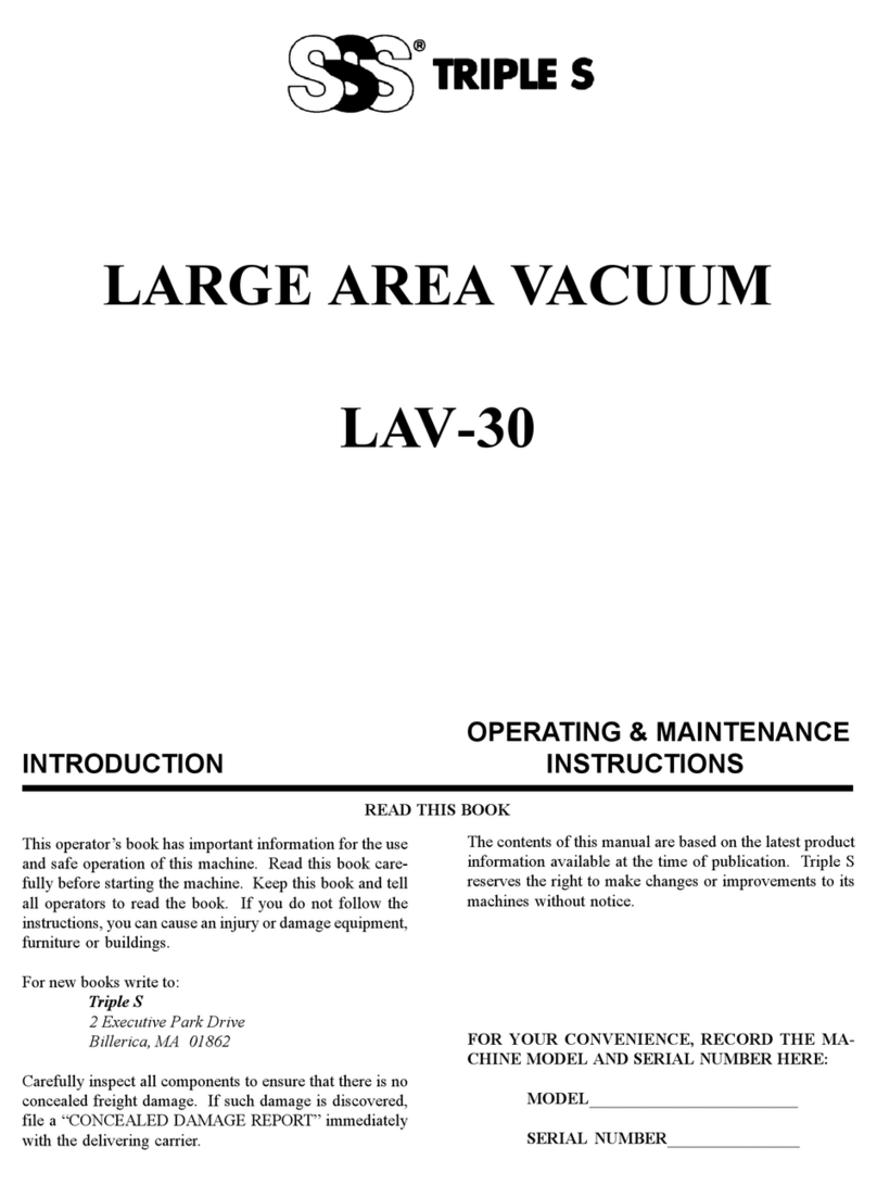 Triple S LAV-30 Operating & maintenance instructions