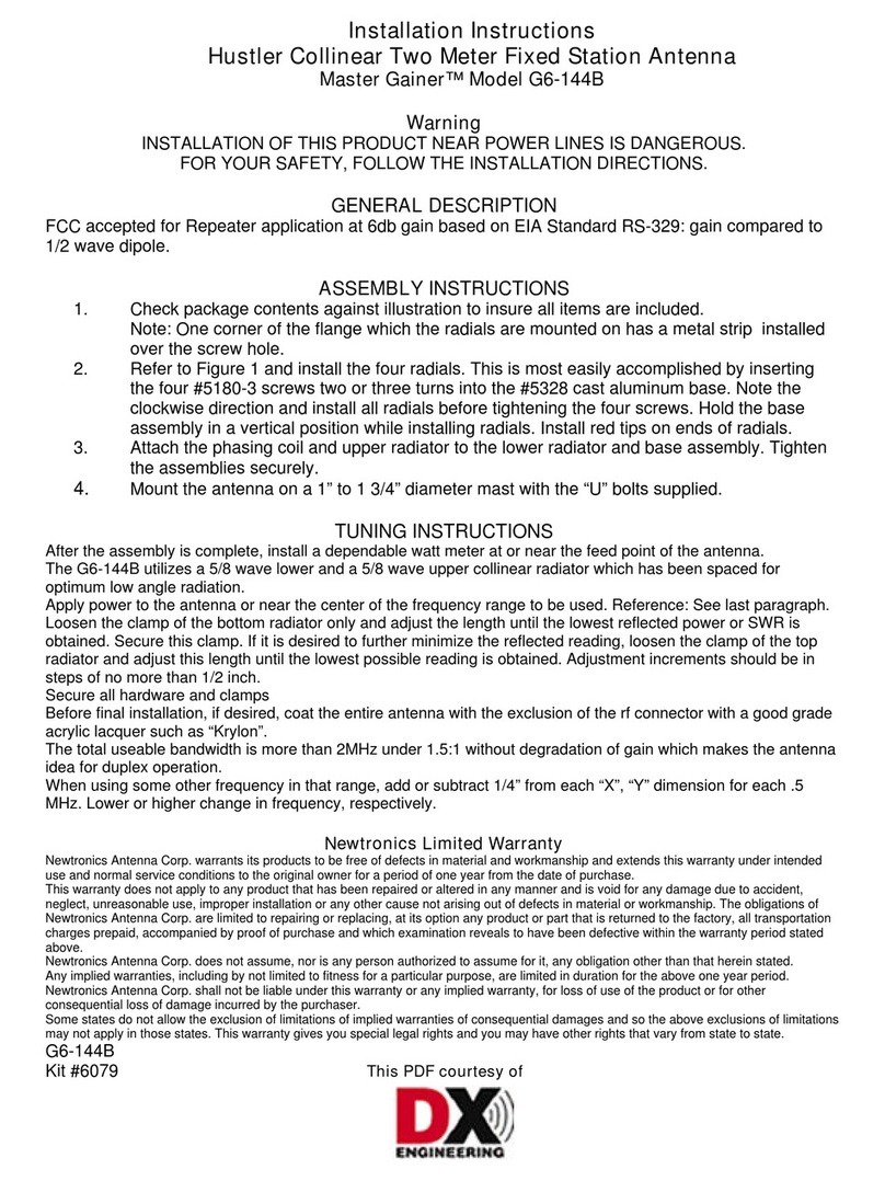Master gainer G6-144B installation instructions