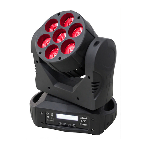 Beamz MHL-715WiSpot 7x 15W QUAD DMX 2.4Ghz User manual