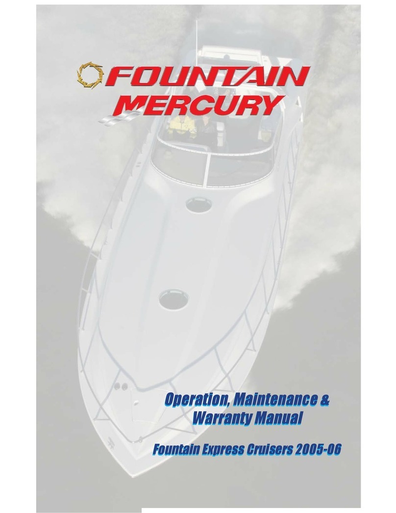 fountain mercury Express Cruiser 2005 Operation, maintenance & warranty manual