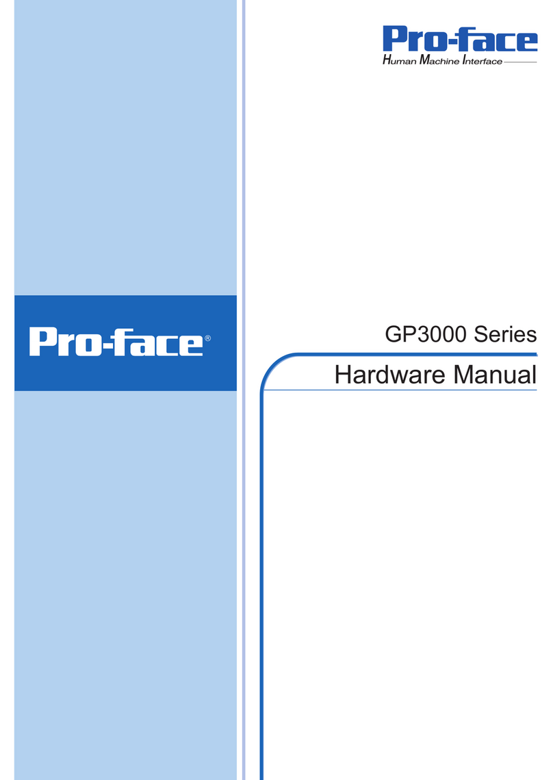 Pro-face GP3000 Series Hardware manual Pro-face GP3000 Series Hardware manual