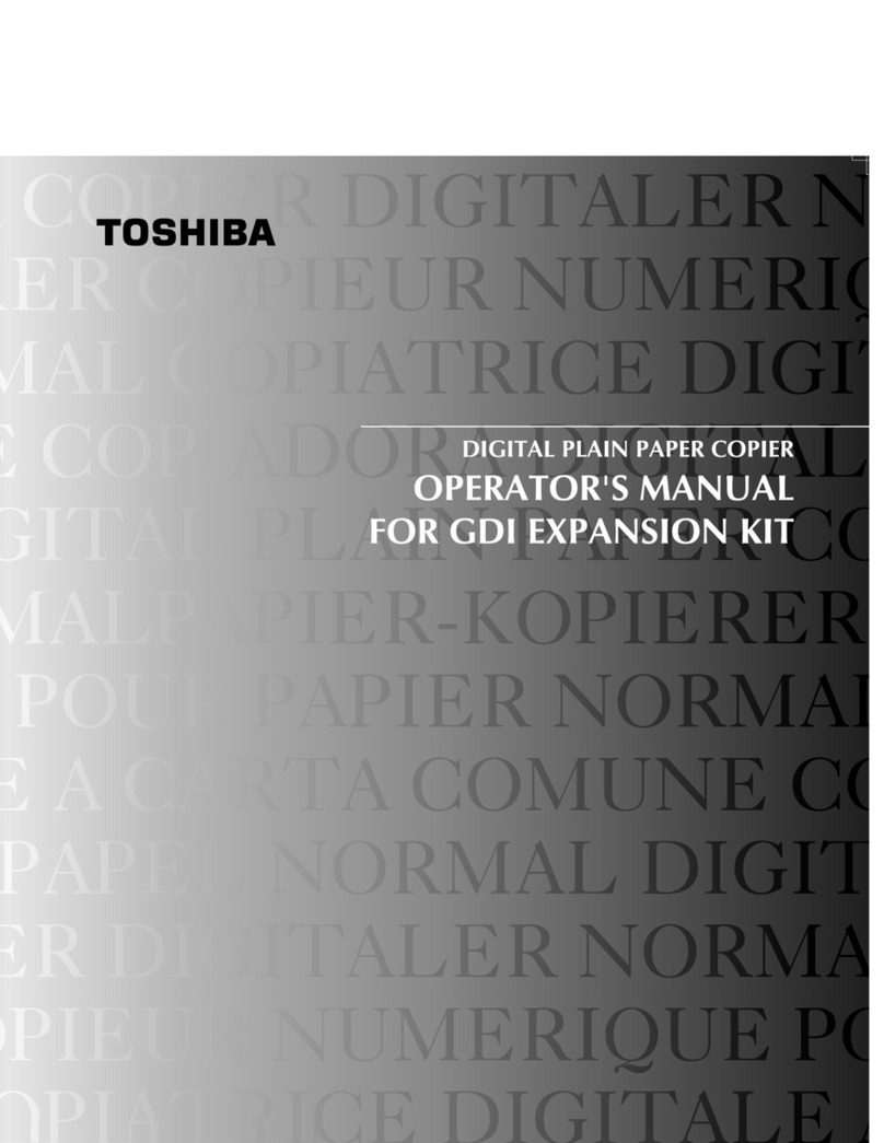 Toshiba e-studio 12 Operator's manual