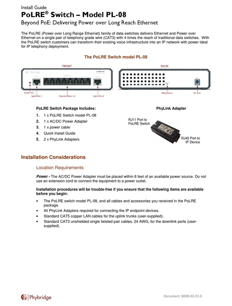Phybridge PL-08 User manual