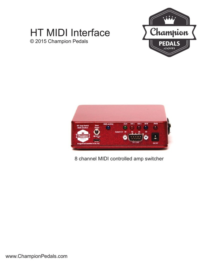 Champion pedals HT MIDI Interface user guide