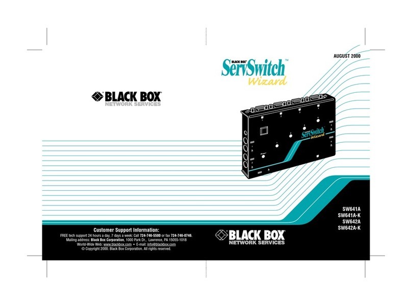 Black Box ServSwitch Wizard SW641A User manual