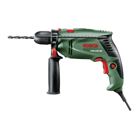 Bosch PSB 650 RE User manual