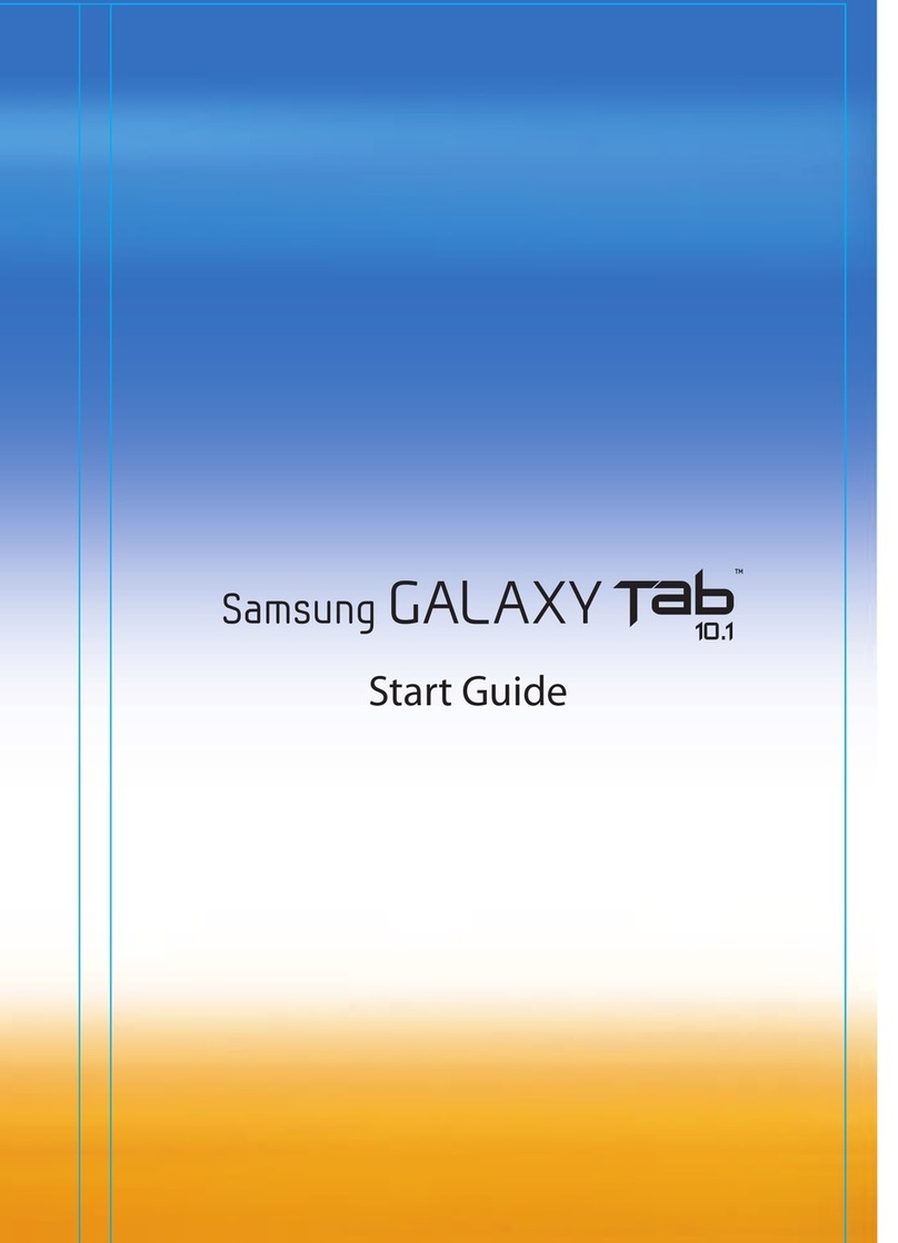 Samsung Galaxy Tab 10.1 Start guide
