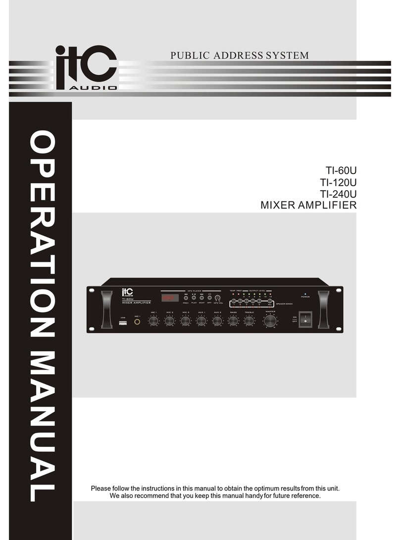 ITC Audio TI-60U User manual