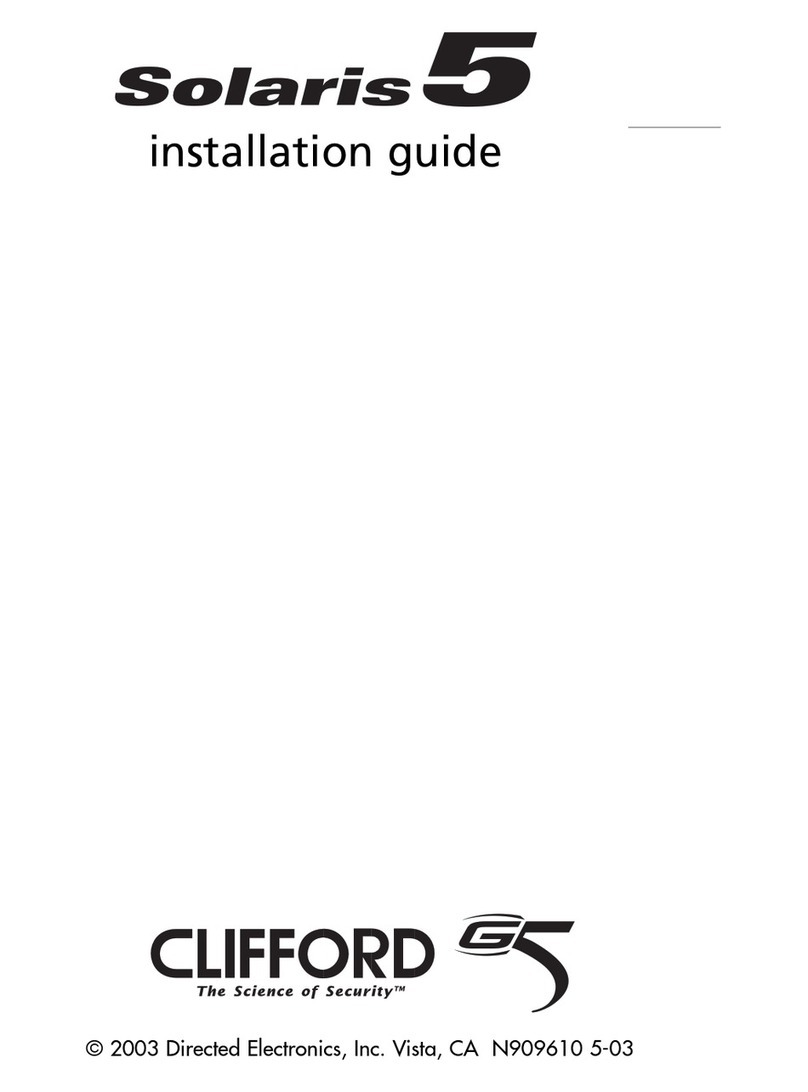 Clifford SOLARIS 5 installation guide