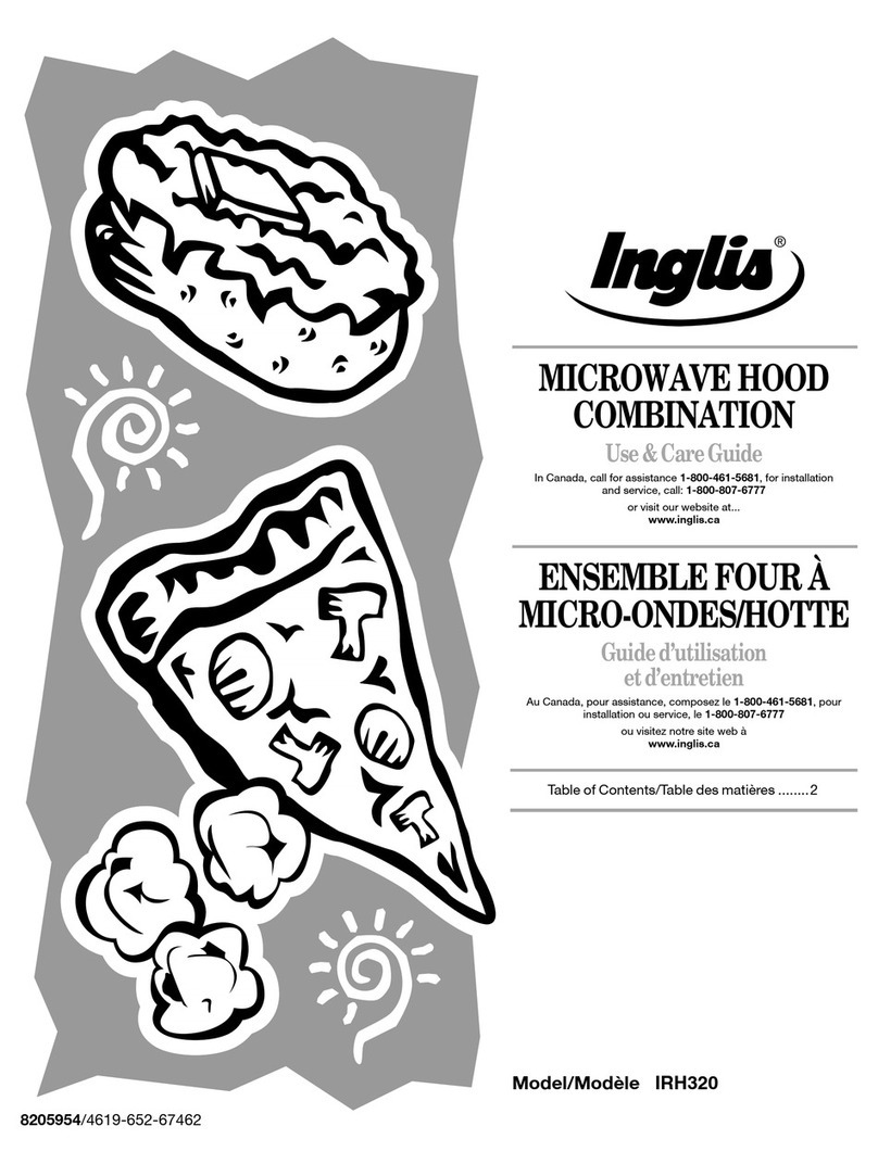 Inglis IRH320 Use & care guide