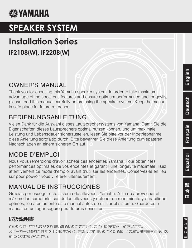 Yamaha IF2108(W) User manual