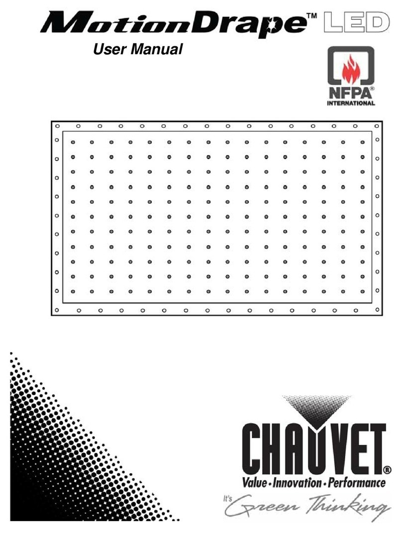 Chauvet MotionDrape LED user manual
