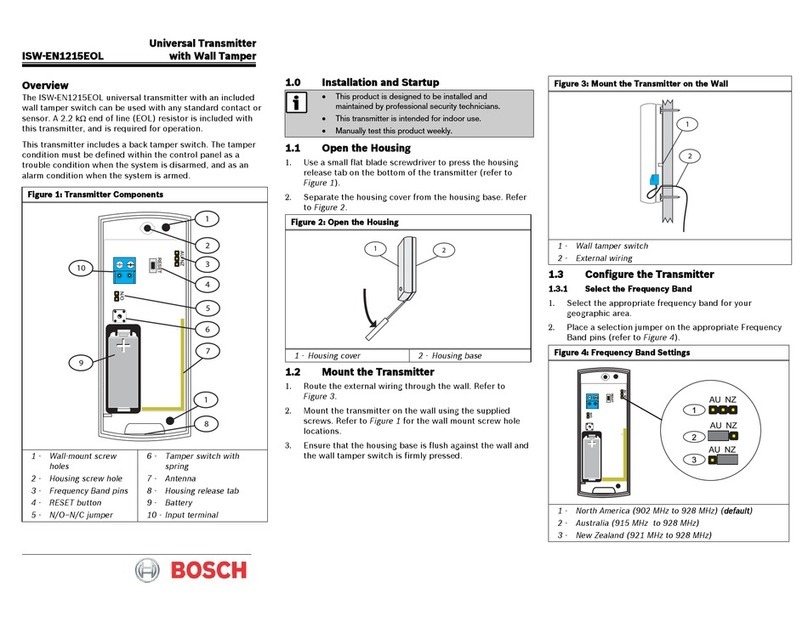Bosch ISW-EN1215EOL User manual