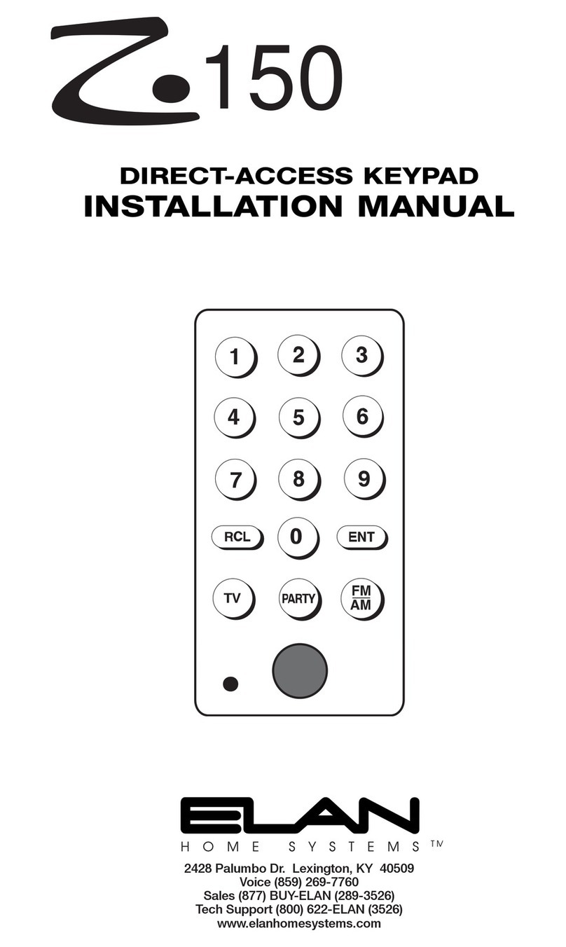 Elan Z-150 installation manual