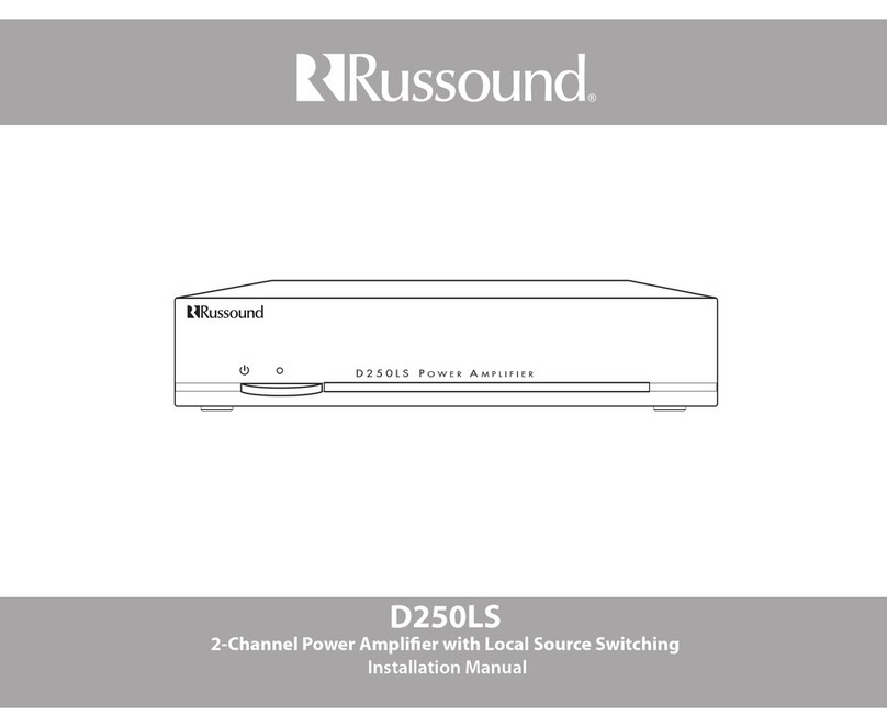 Russound D250LS User manual
