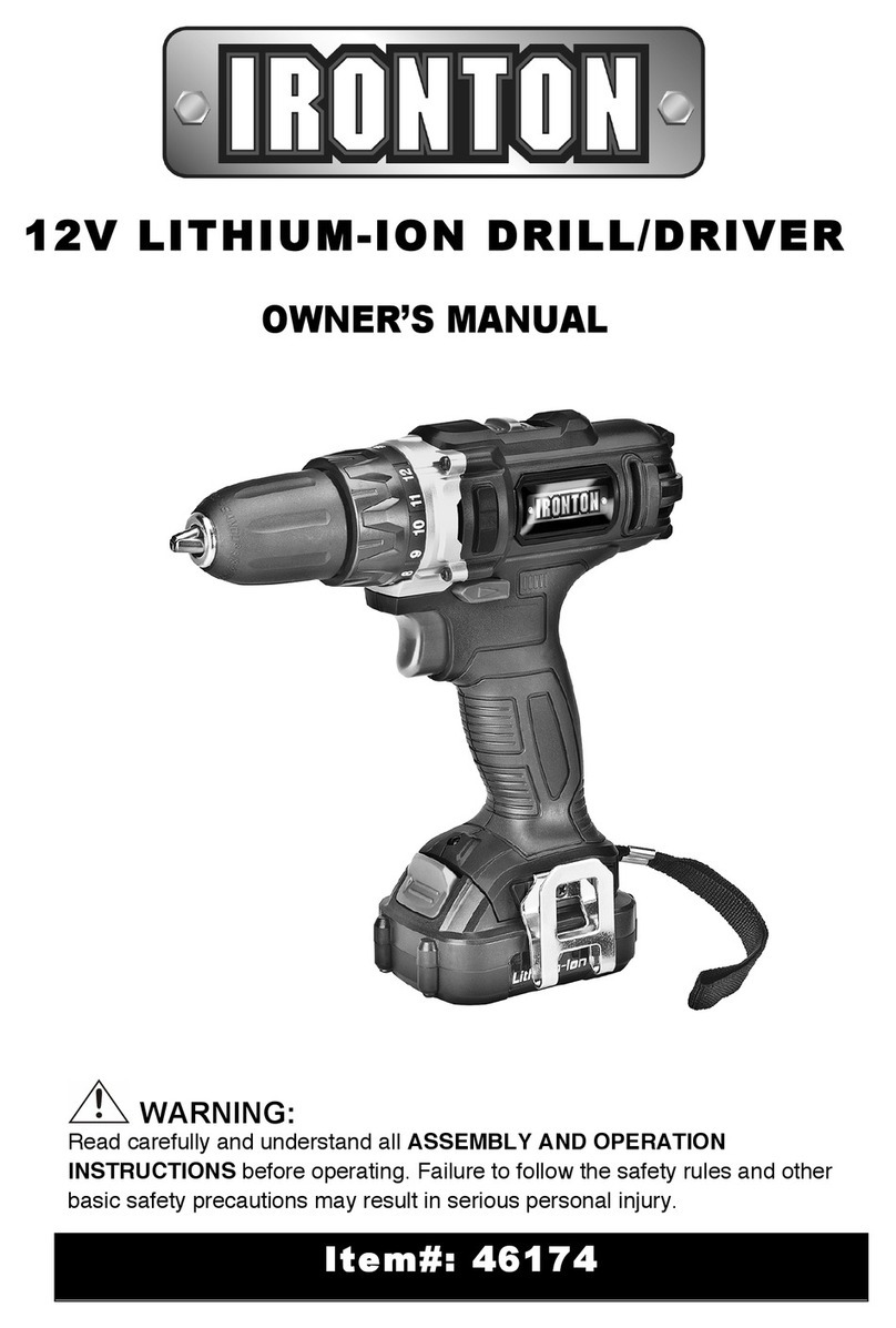 Ironton 46174 owner's manual
