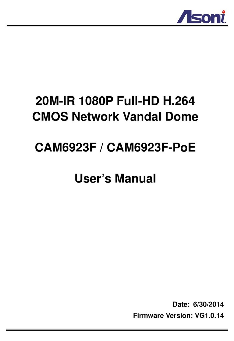 Asoni CAM6923F User manual