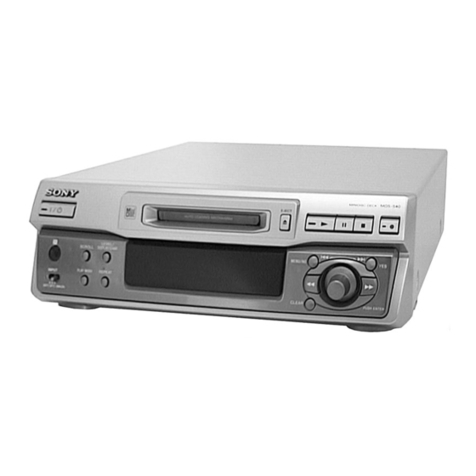 Sony MDS-S40 User manual Sony MDS-S40 User manual