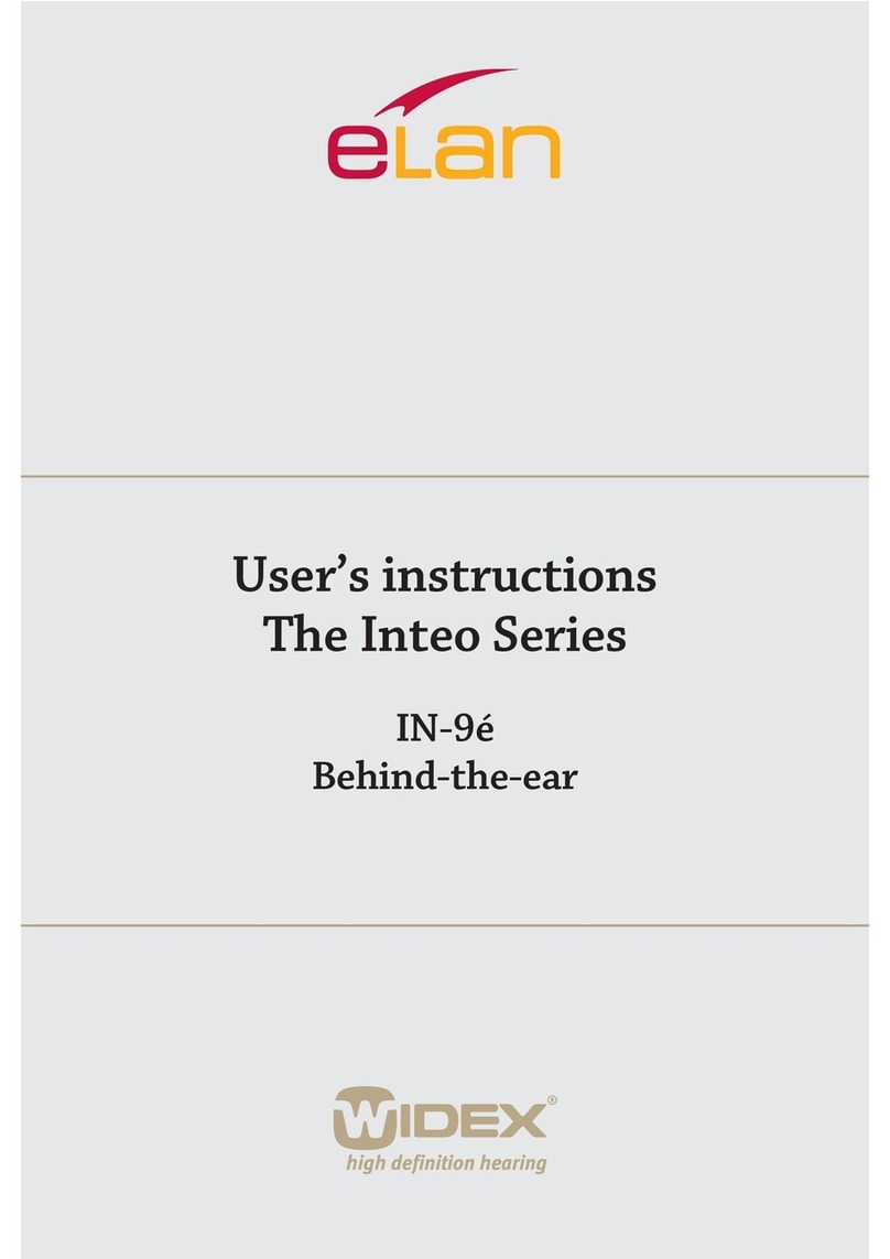 Widex Inteo IN-9 User manual Widex Inteo IN-9 User manual