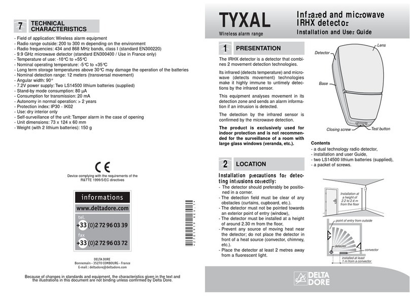 DELTA DORE TYXAL User manual