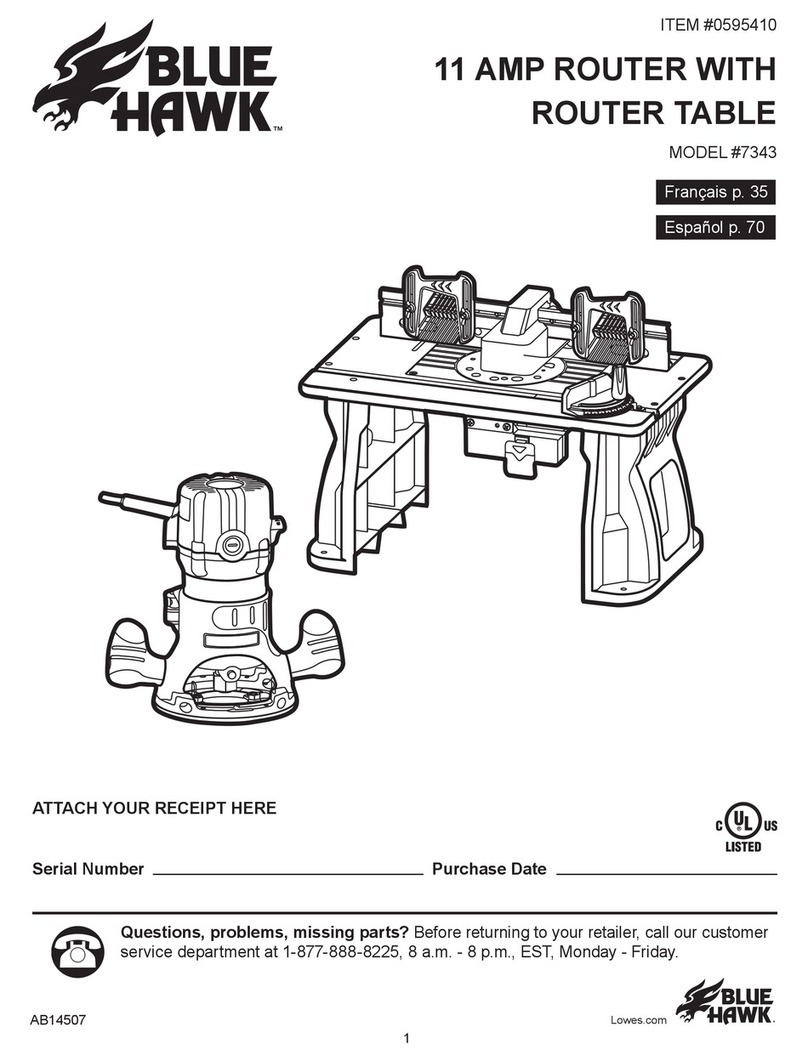Blue Hawk 7343 Operator's manual