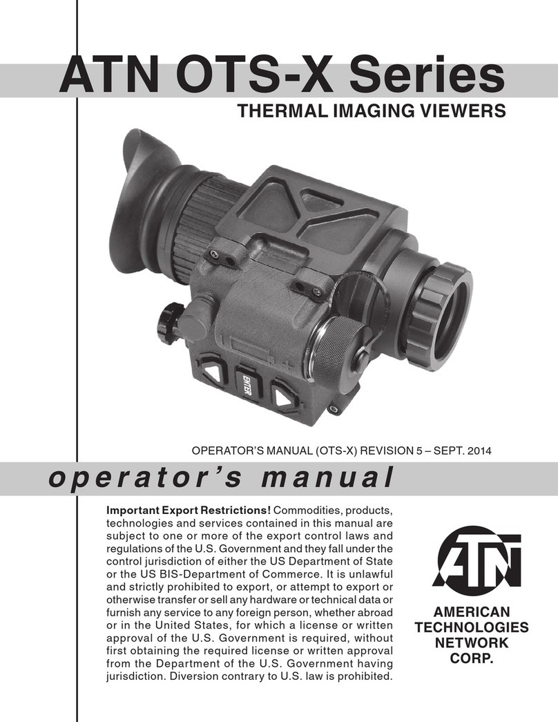 ATN OTS-X Series Operator's manual