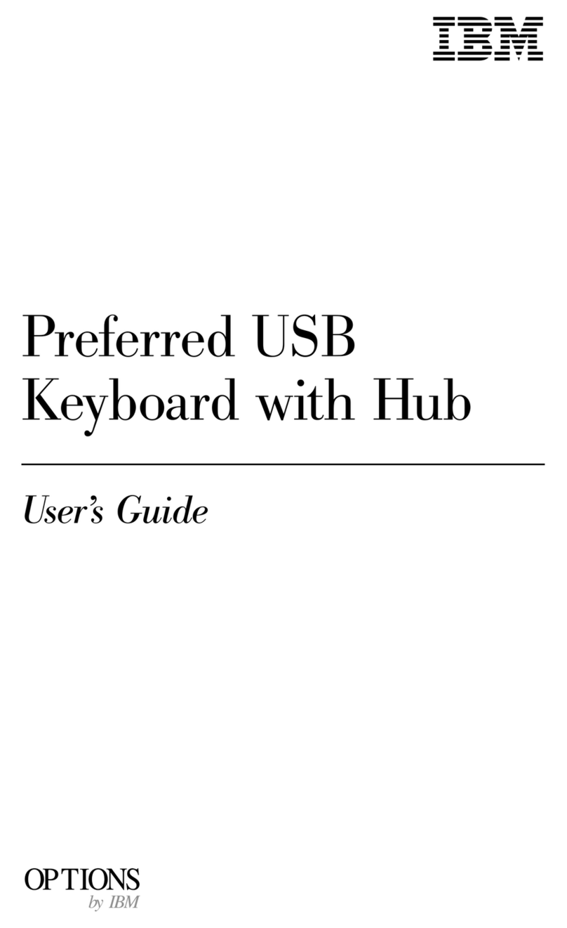 IBM Preferred USB Keyboard with Hub user guide