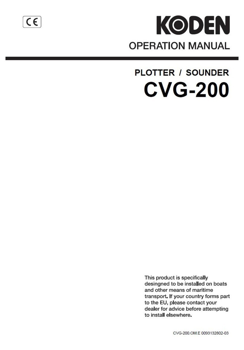 Koden CVG-200 Operation manual