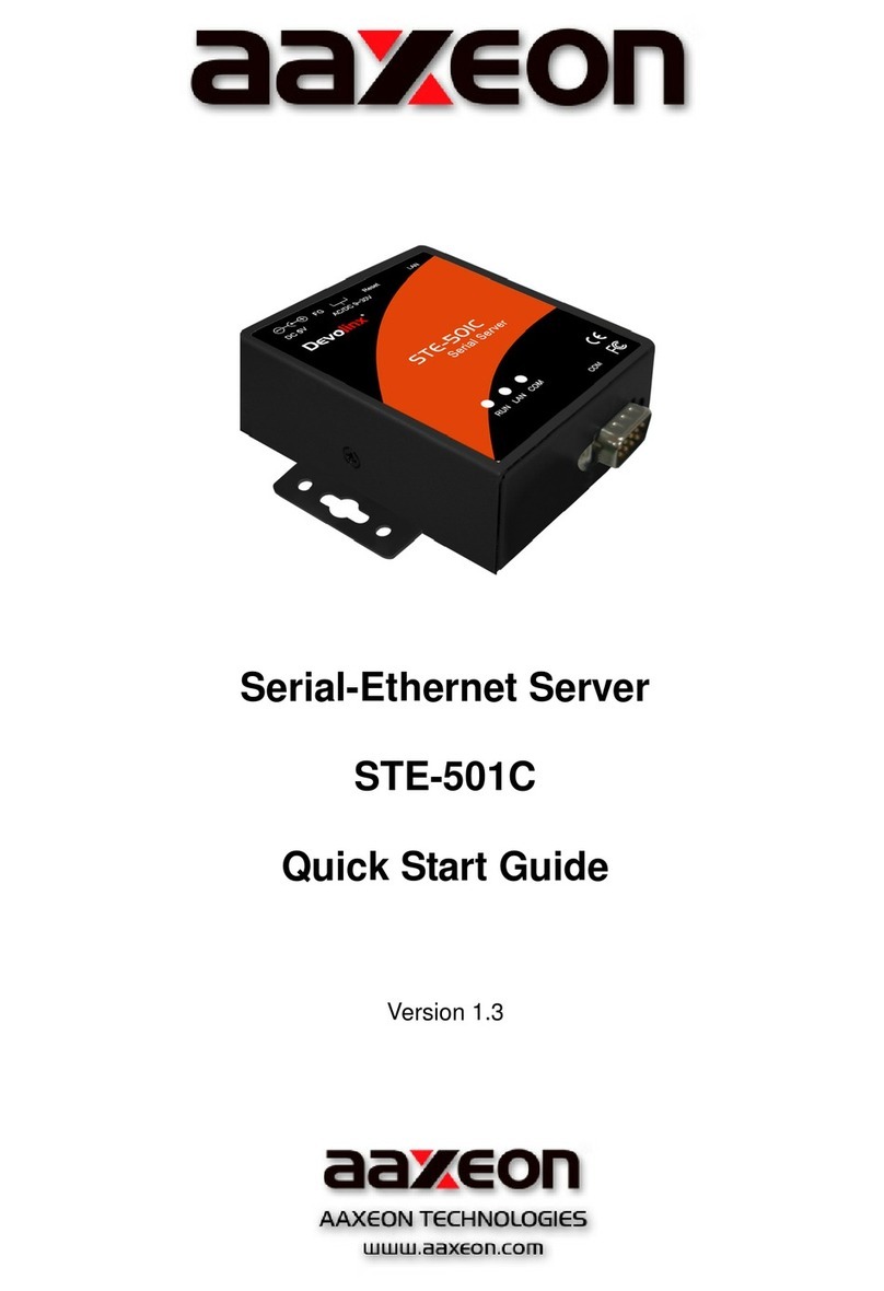 AAxeon STE-501C quick start guide